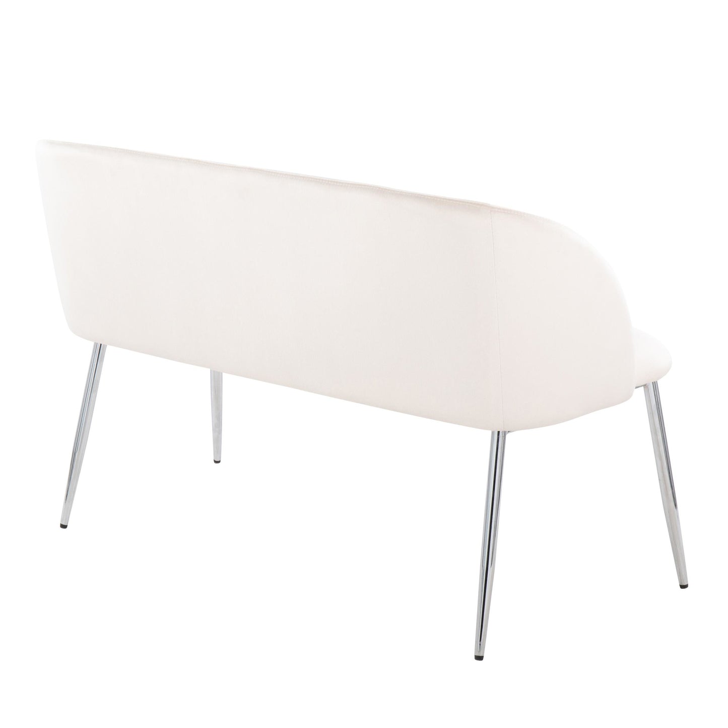 Fran Glam Bench in Gold Steel and Black Velvet