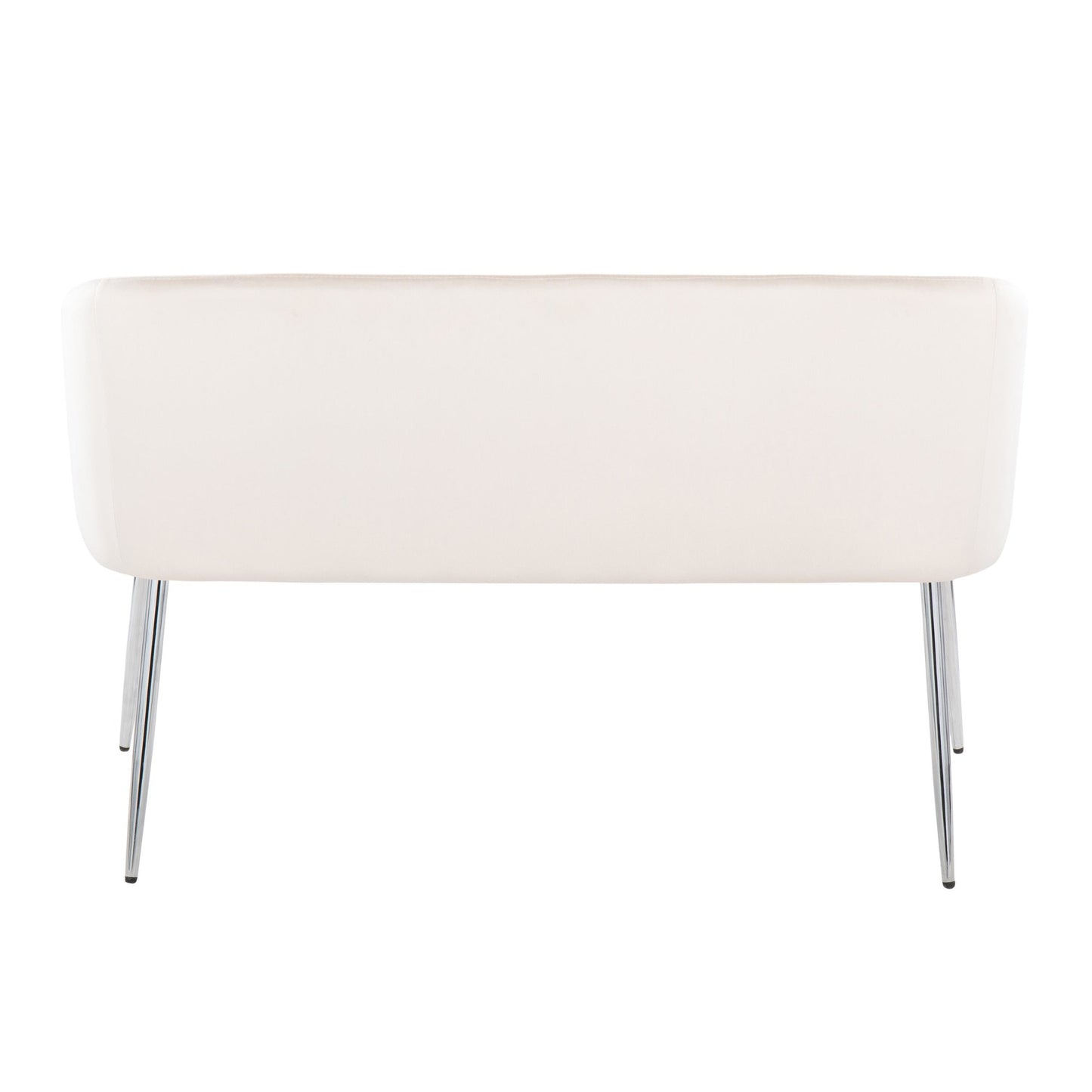 Fran Glam Bench in Gold Steel and Black Velvet
