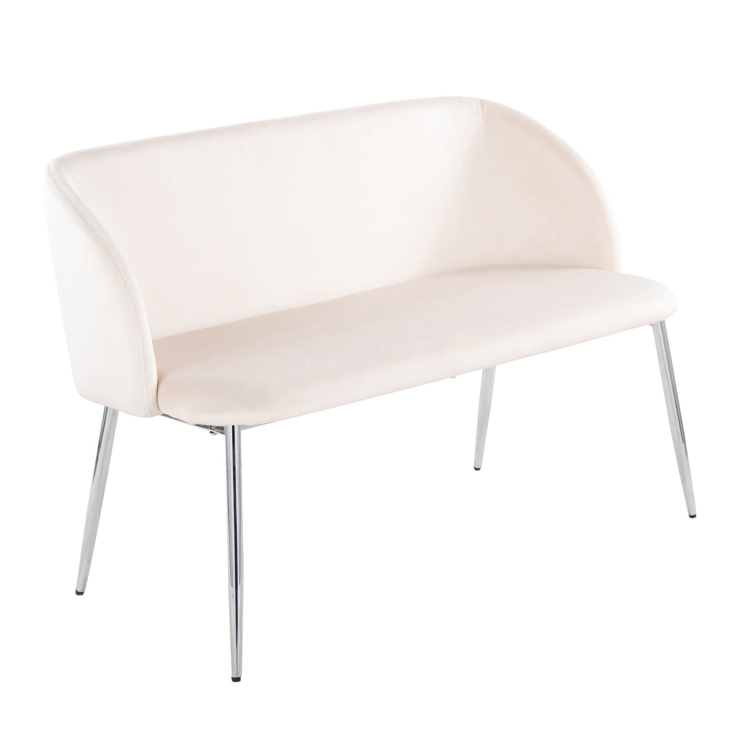 Fran Glam Bench in Gold Steel and Black Velvet
