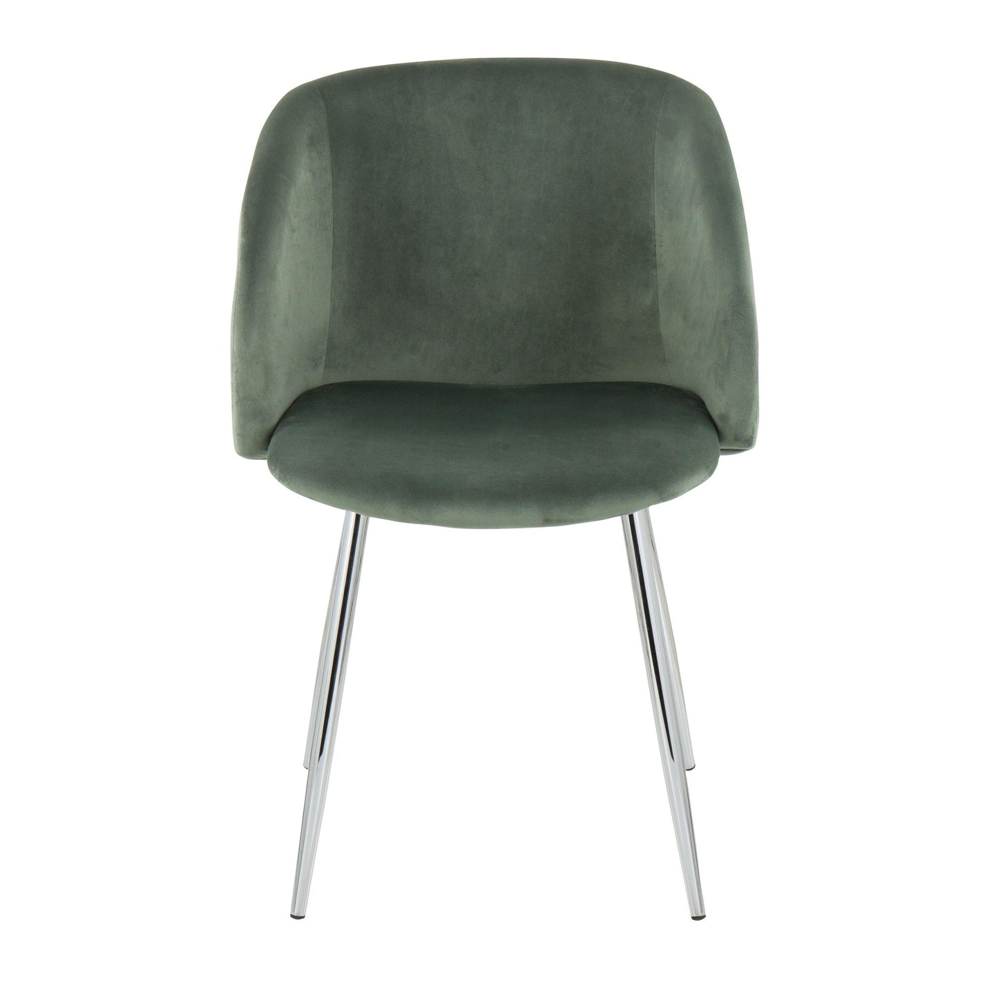 Majestic Office Furniture Contemporary Chair in Gold Metal and Black Velvet - Set of 2
