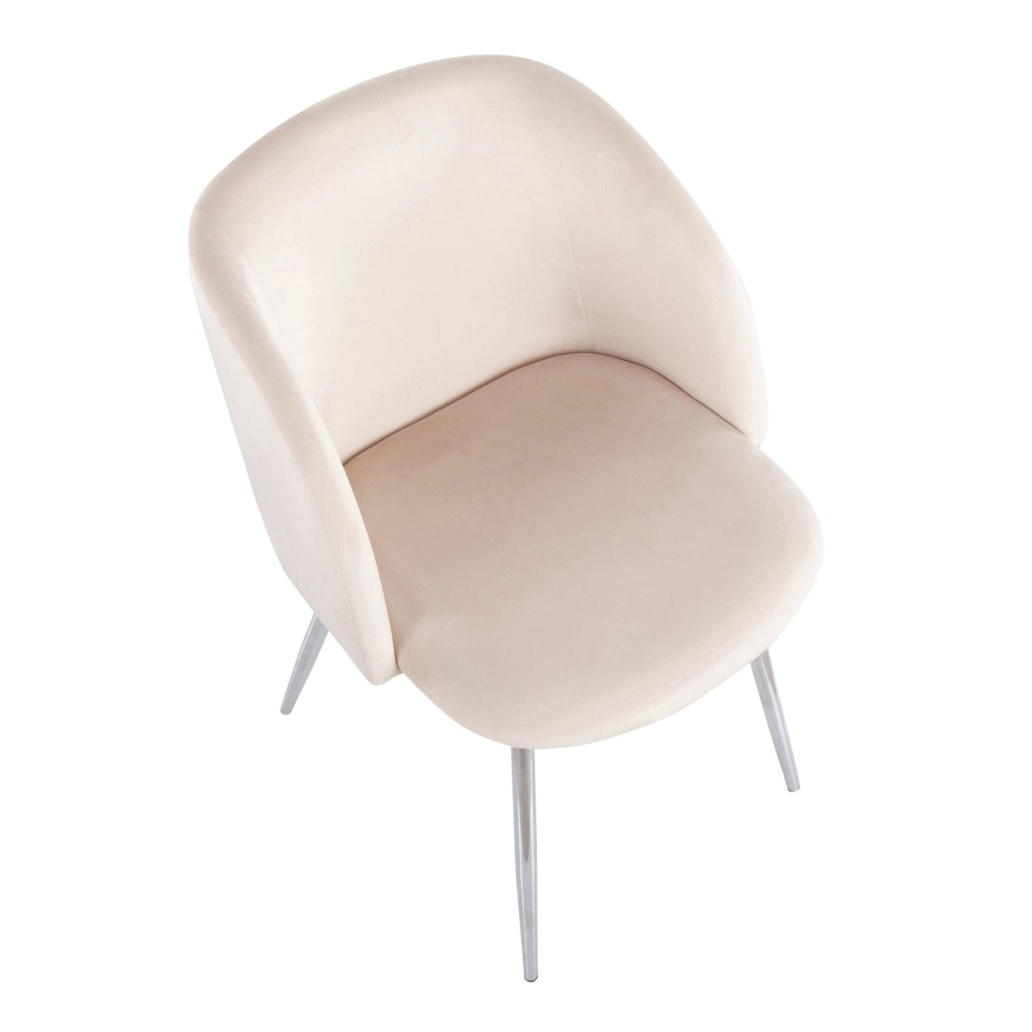 Majestic Office Furniture Contemporary Chair in Gold Metal and Black Velvet - Set of 2