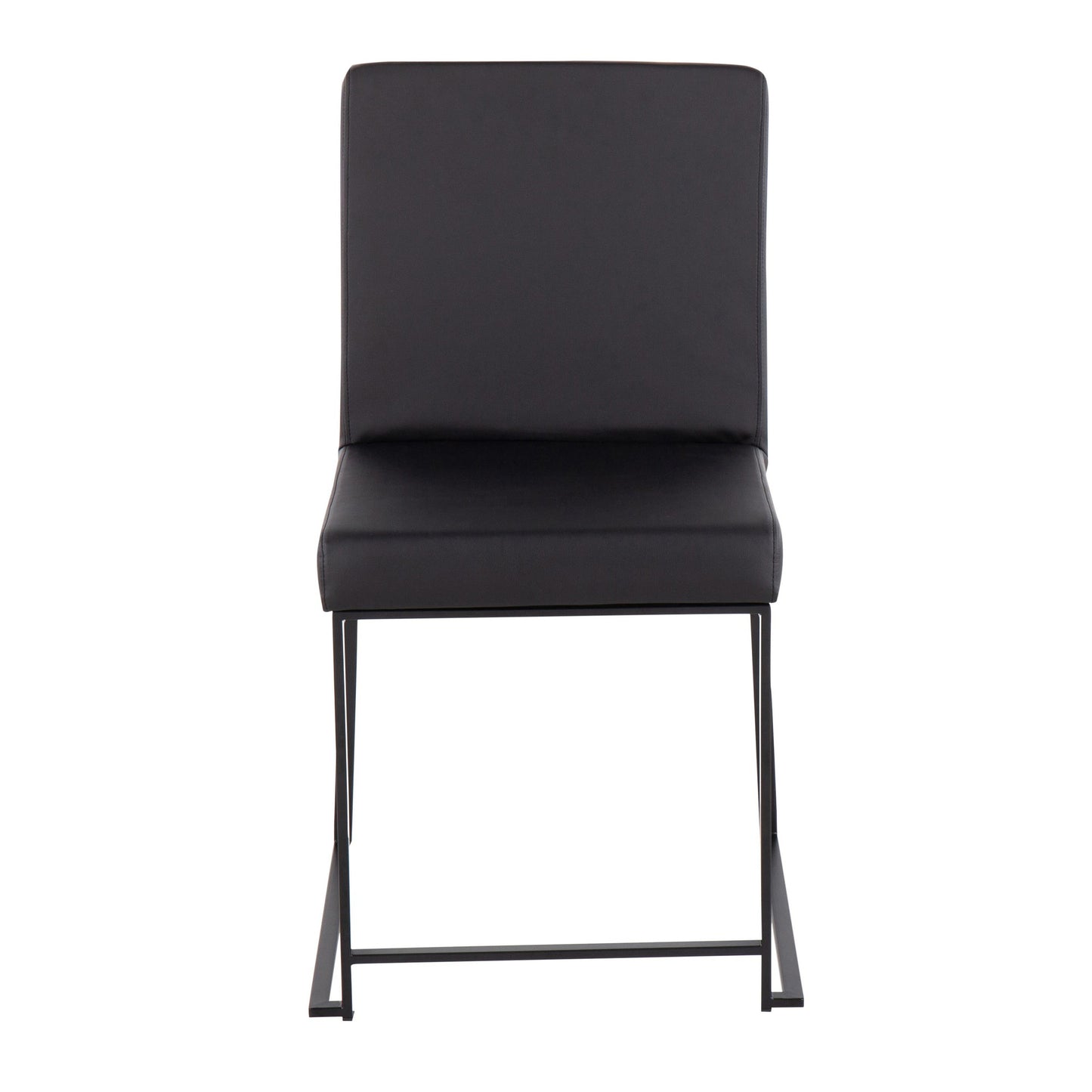 Majestic Office Furniture Back Fuji Contemporary Dining Chair in Gold Steel and Beige Fabric - Set of 2