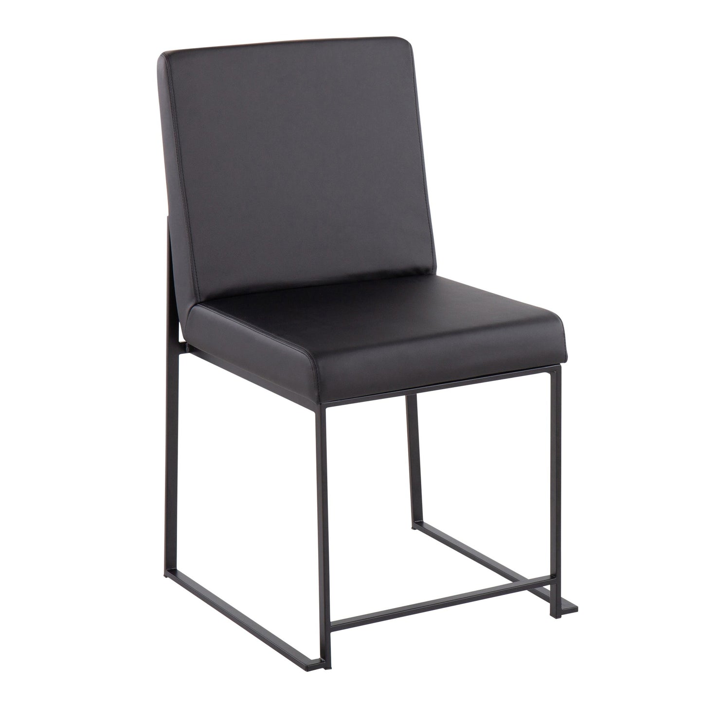 Majestic Office Furniture Back Fuji Contemporary Dining Chair in Gold Steel and Beige Fabric - Set of 2