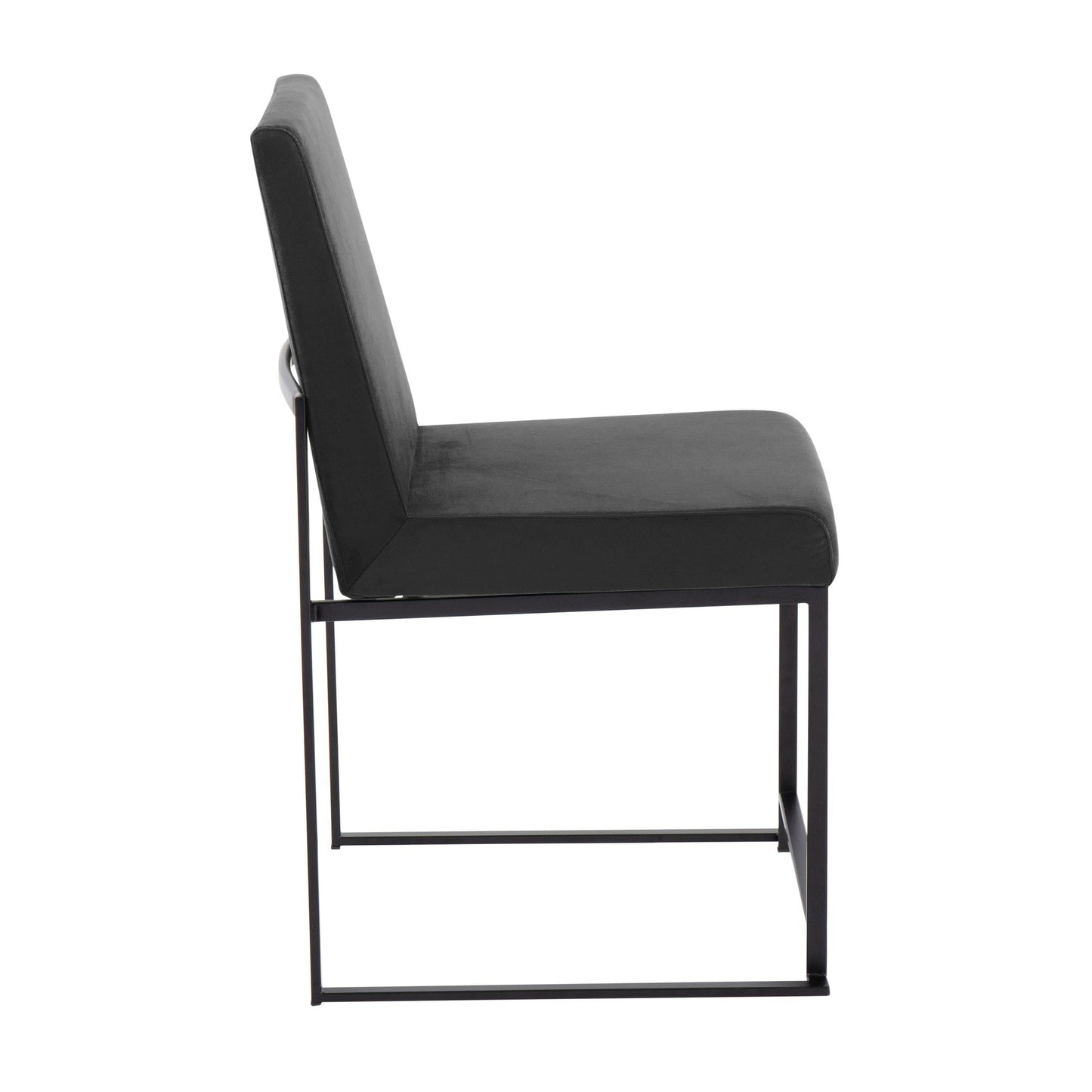 Majestic Office Furniture Back Fuji Contemporary Dining Chair in Gold Steel and Beige Fabric - Set of 2