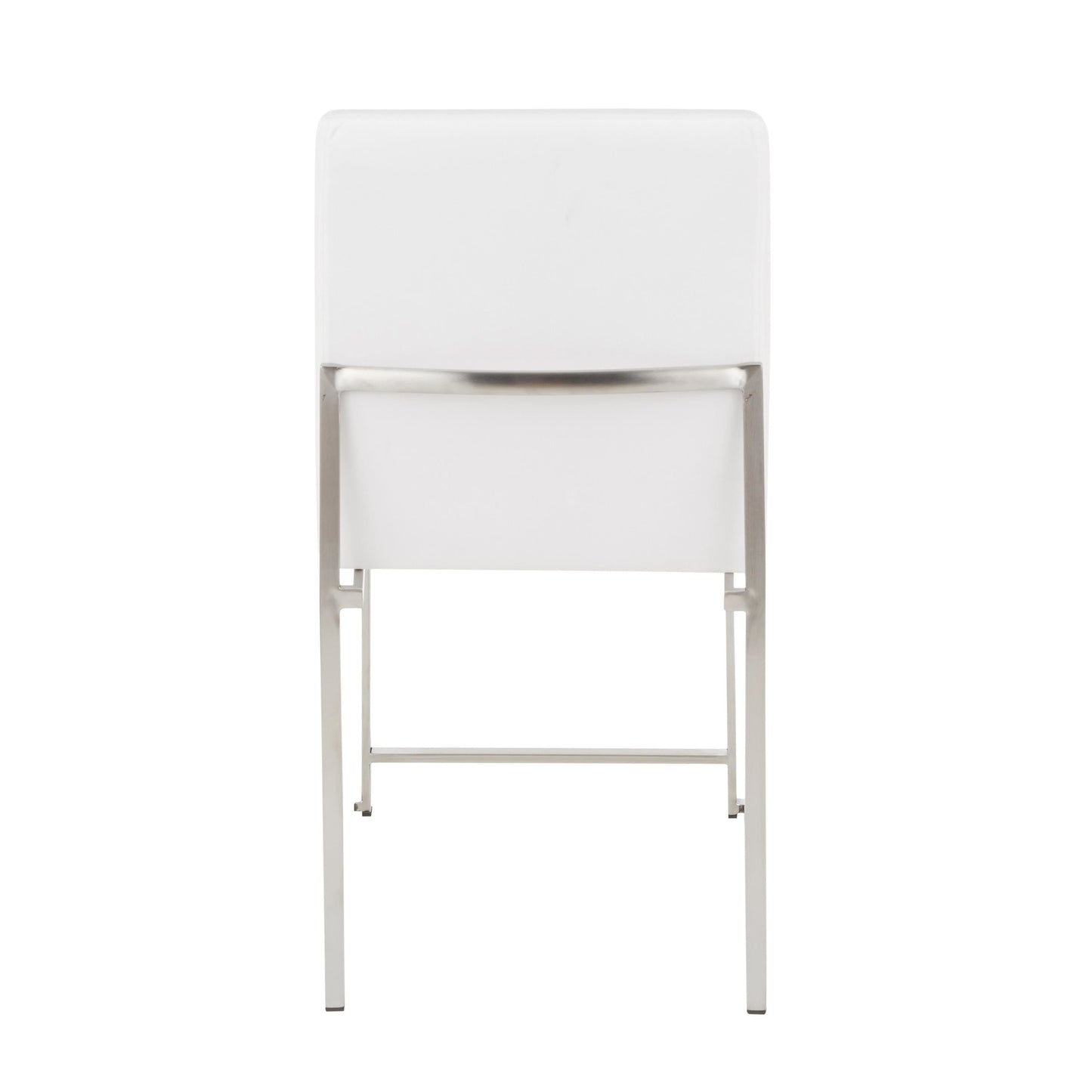Majestic Office Furniture Back Fuji Contemporary Dining Chair in Gold Steel and Beige Fabric - Set of 2