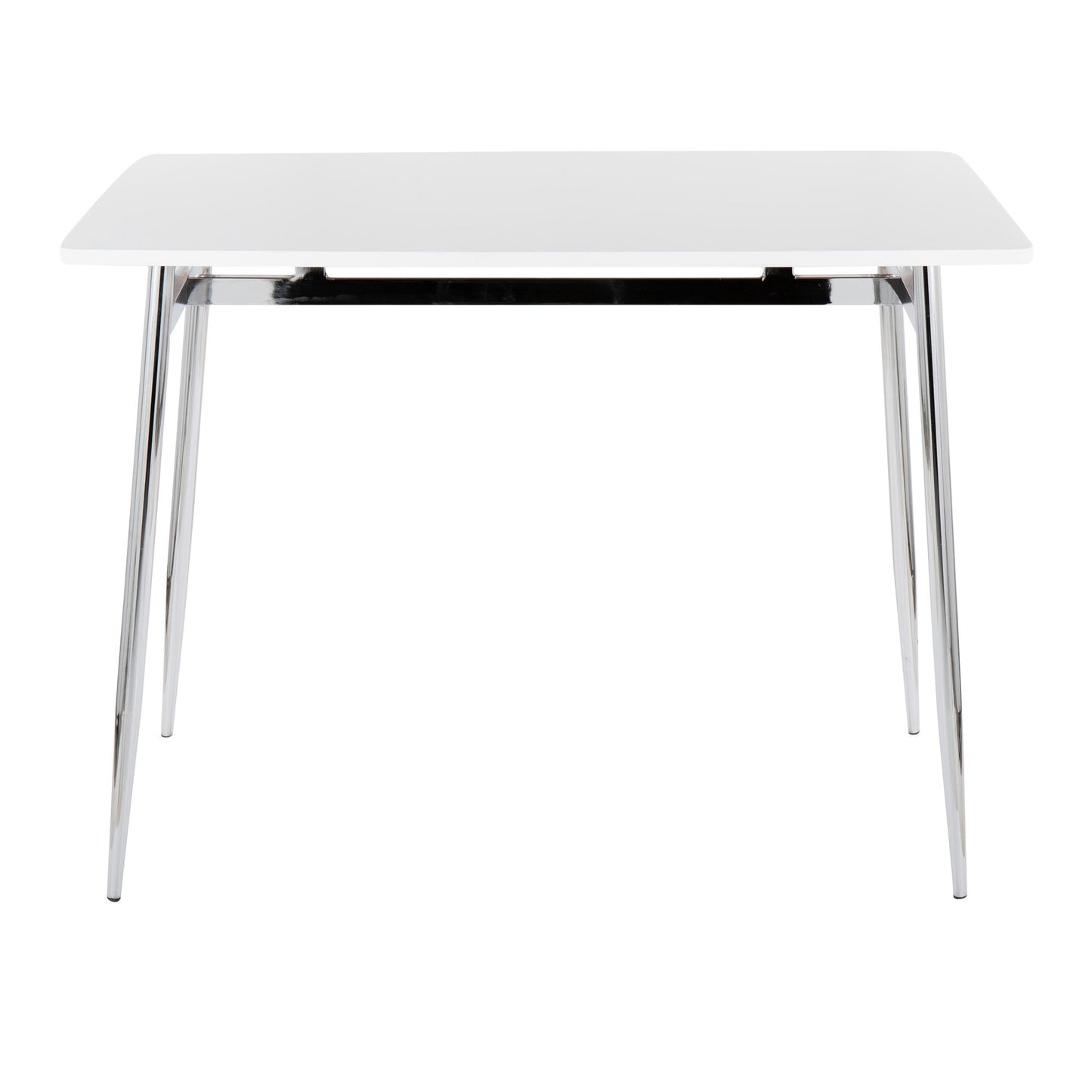 Majestic Office Furniture Contemporary Counter Table in Gold Metal and Black Wood