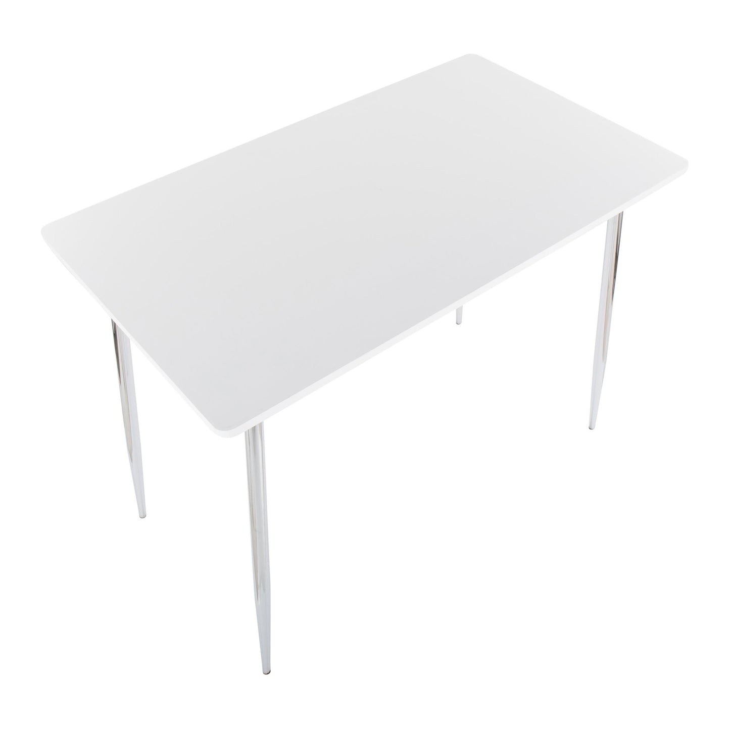 Majestic Office Furniture Contemporary Counter Table in Gold Metal and Black Wood