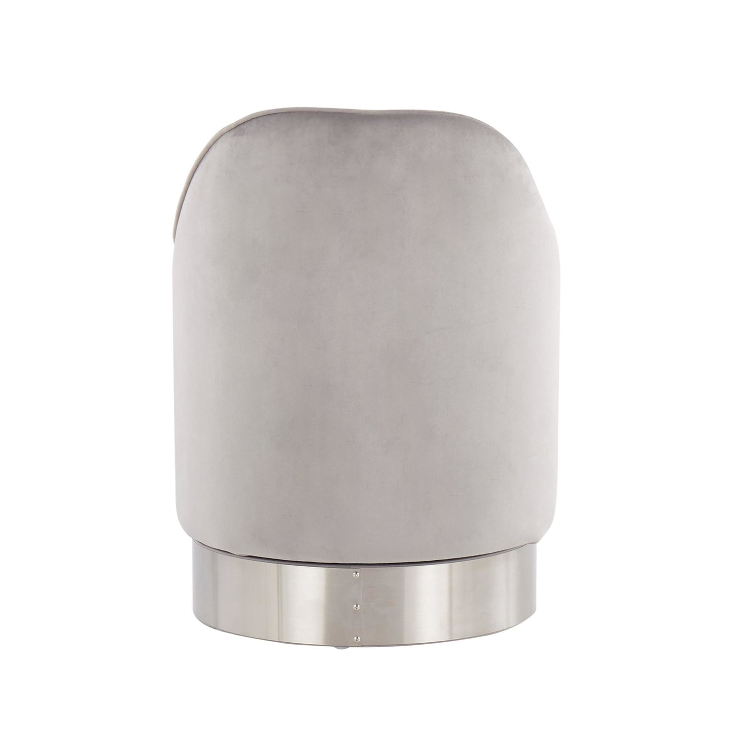 Majestic Office Furniture Contemporary/Glam Vanity Stool in Gold Steel and Cream Velvet