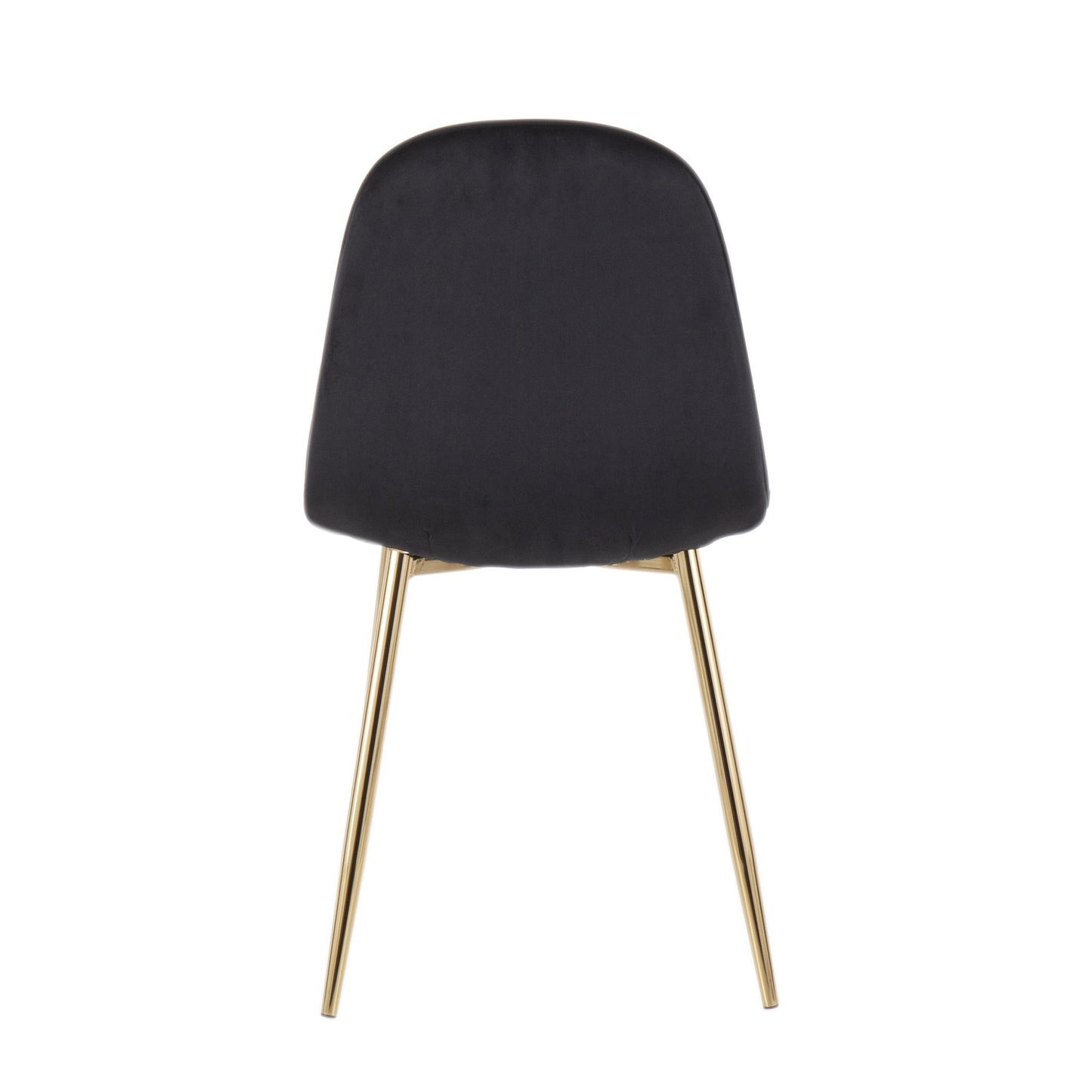 Majestic Office Furniture Contemporary Chair in Gold Steel and Beige Fabric - Set of 2