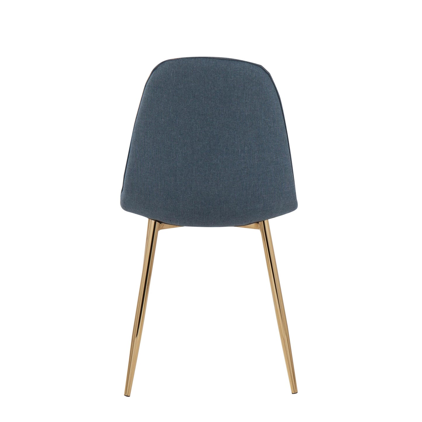 Majestic Office Furniture Contemporary Chair in Gold Steel and Beige Fabric - Set of 2