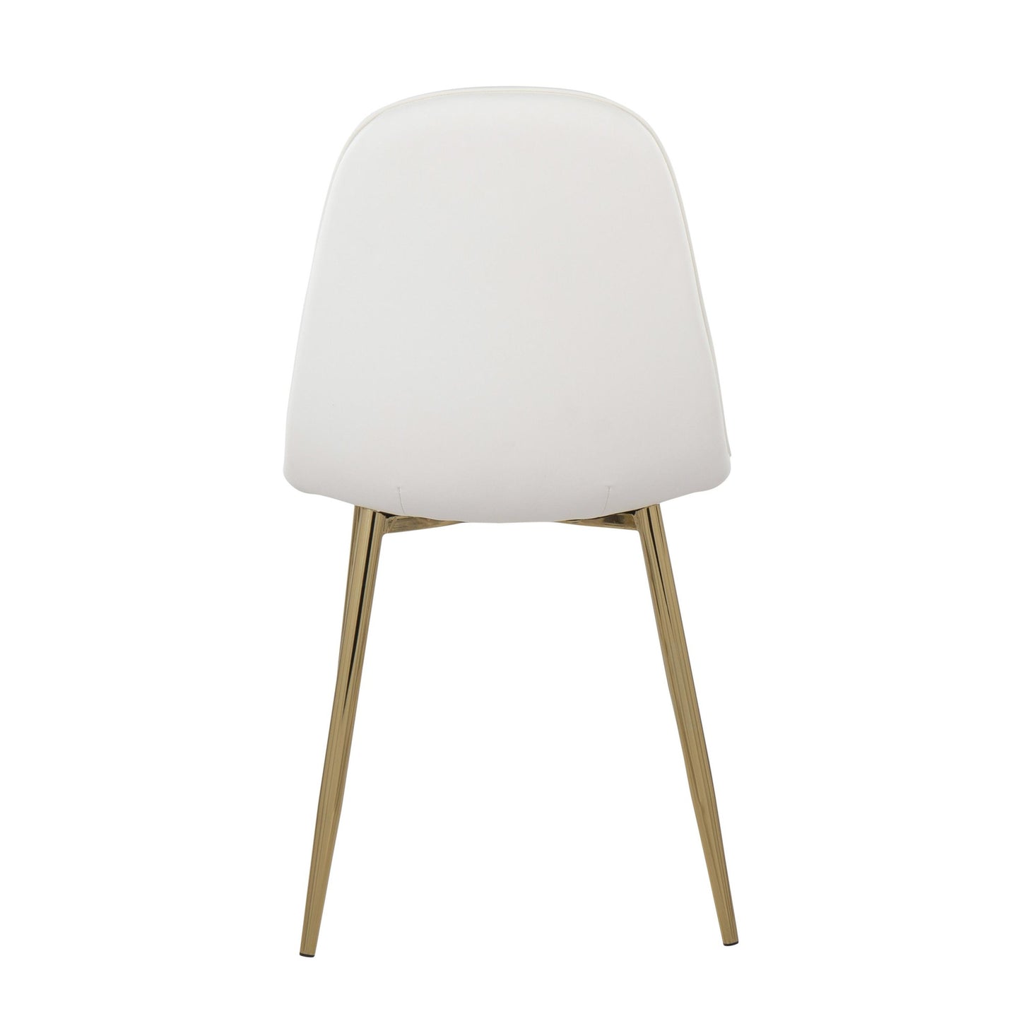 Majestic Office Furniture Contemporary Chair in Gold Steel and Beige Fabric - Set of 2