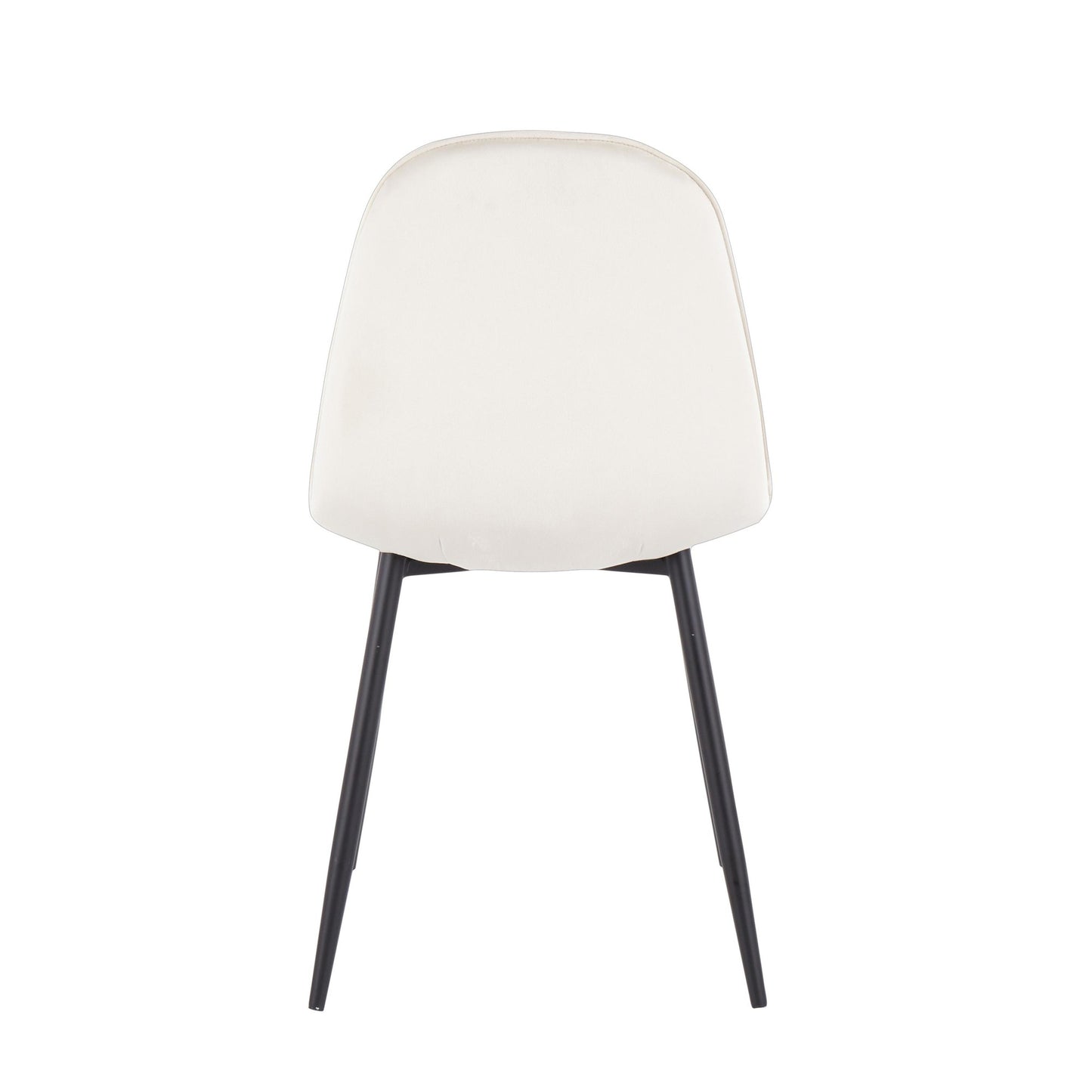 Majestic Office Furniture Contemporary Chair in Gold Steel and Beige Fabric - Set of 2