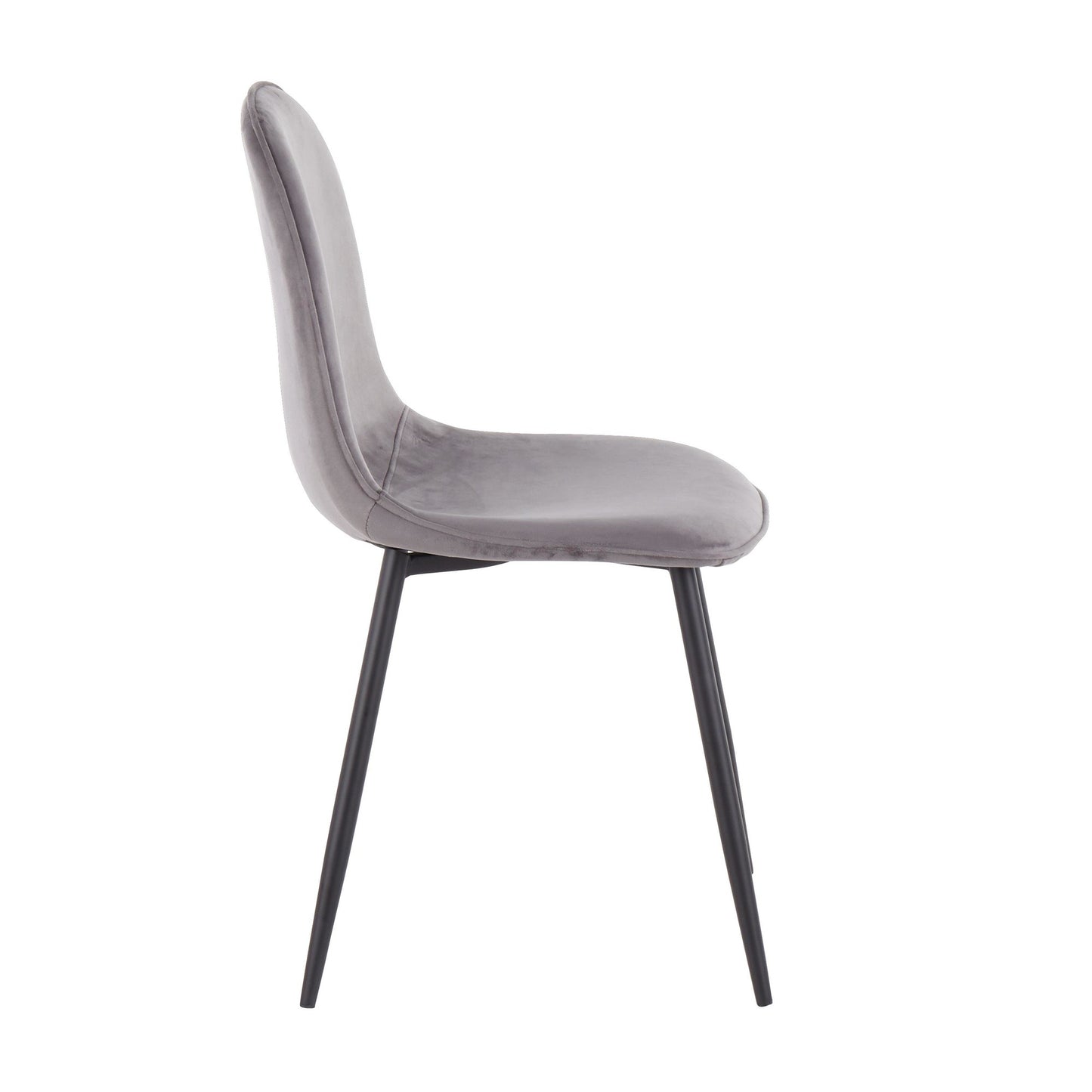 Majestic Office Furniture Contemporary Chair in Gold Steel and Beige Fabric - Set of 2