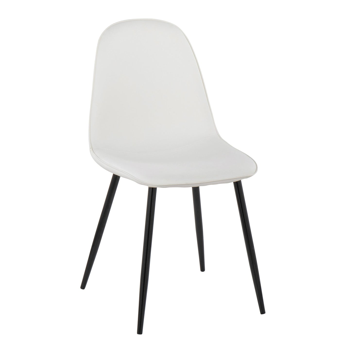 Majestic Office Furniture Contemporary Chair in Gold Steel and Beige Fabric - Set of 2