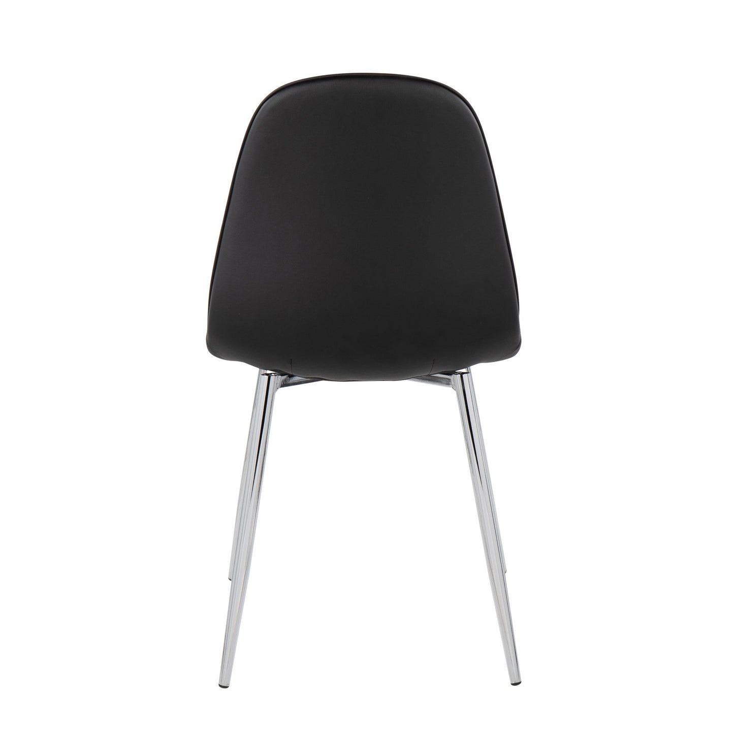 Majestic Office Furniture Contemporary Chair in Natural Wood Metal and Beige Fabric - Set of 2