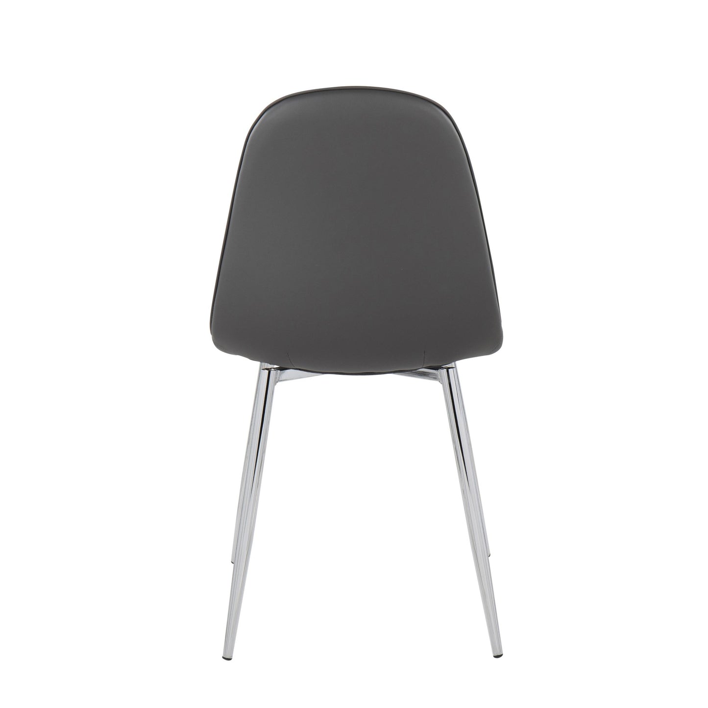 Majestic Office Furniture Contemporary Chair in Natural Wood Metal and Beige Fabric - Set of 2