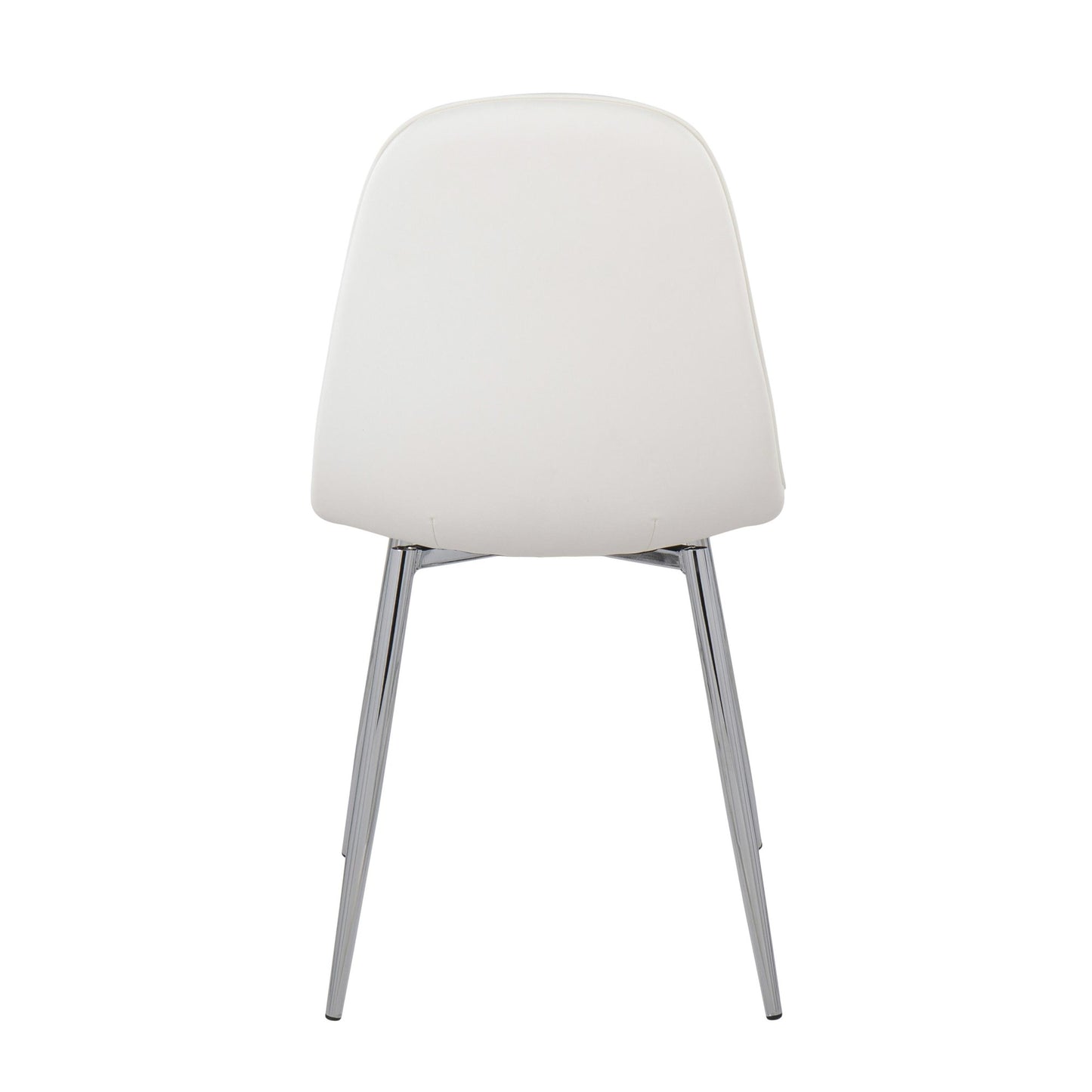 Majestic Office Furniture Contemporary Chair in Natural Wood Metal and Beige Fabric - Set of 2