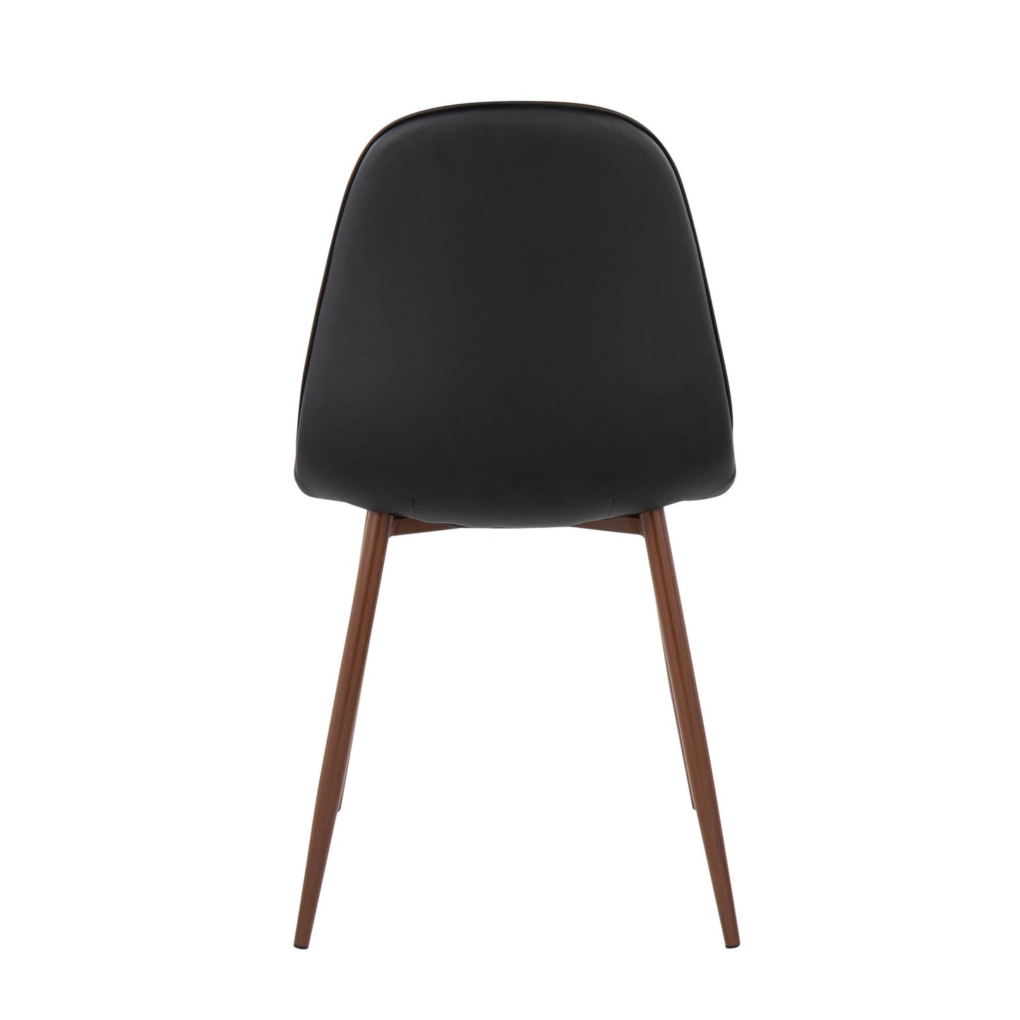 Majestic Office Furniture Contemporary Chair in Natural Wood Metal and Beige Fabric - Set of 2