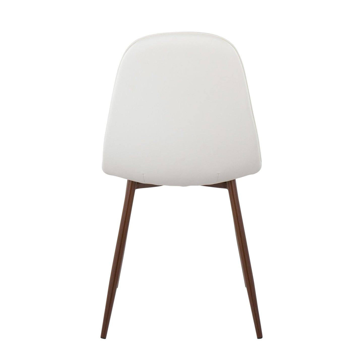 Majestic Office Furniture Contemporary Chair in Natural Wood Metal and Beige Fabric - Set of 2