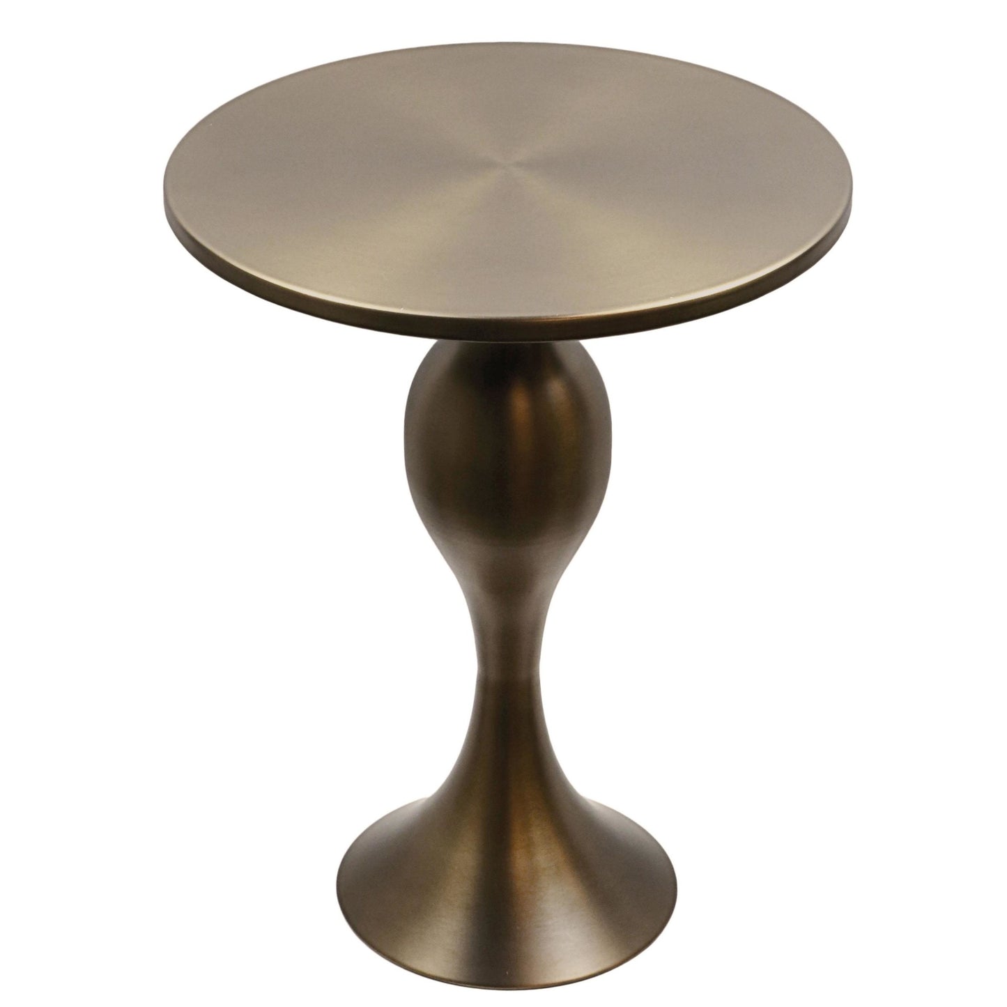 Majestic Office Furniture 24" Contemporary Metal Accent Table in Gold Metal from Grandview Gallery