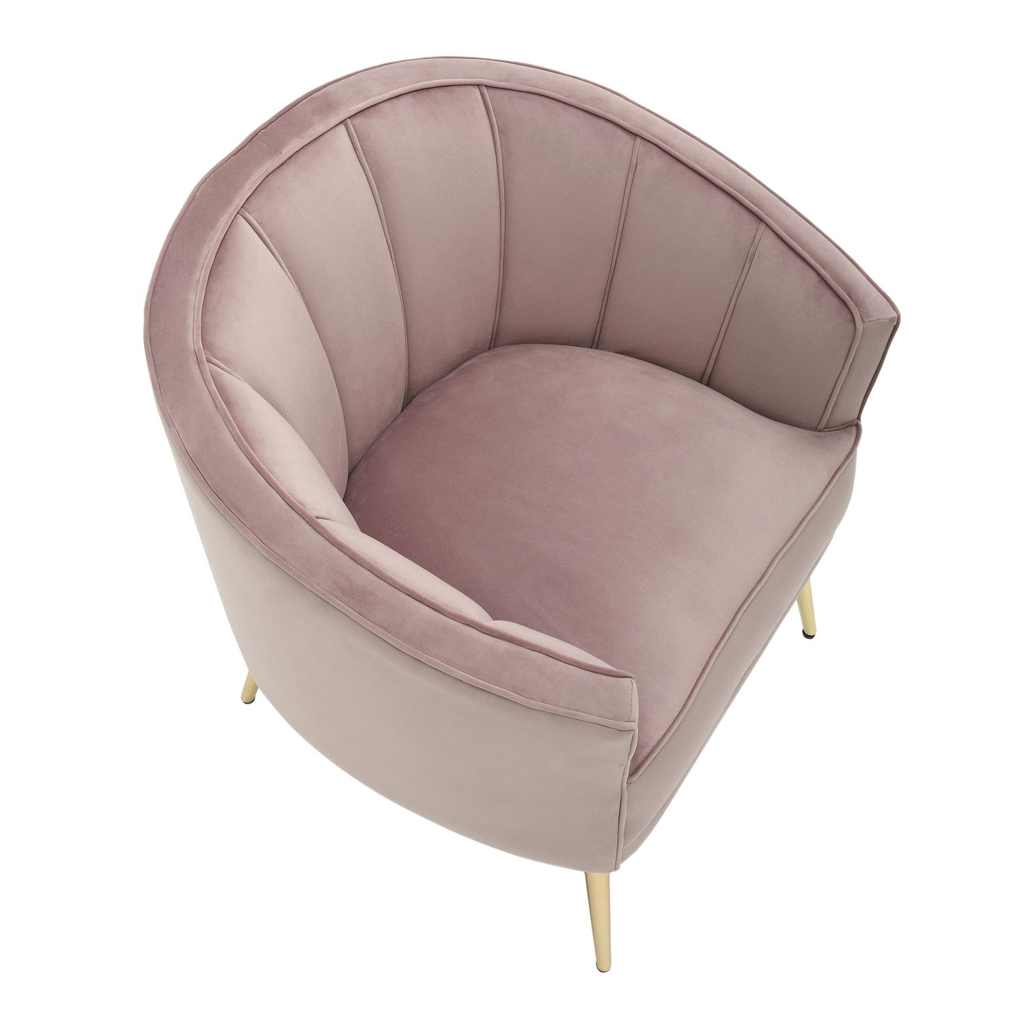 Majestic Office Furniture Contemporary/Glam Accent Chair in Gold Metal and Black Velvet