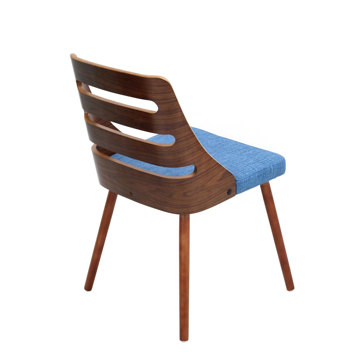 Majestic Office Furniture Mid-Century Modern Dining/accent Chair in Natural Wood with Cream Fabric