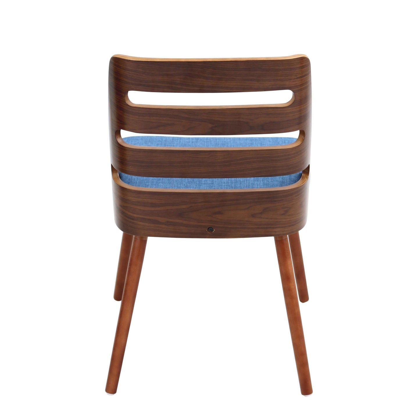 Majestic Office Furniture Mid-Century Modern Dining/accent Chair in Natural Wood with Cream Fabric