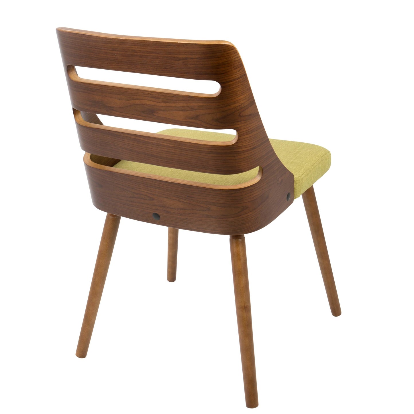 Majestic Office Furniture Mid-Century Modern Dining/accent Chair in Natural Wood with Cream Fabric