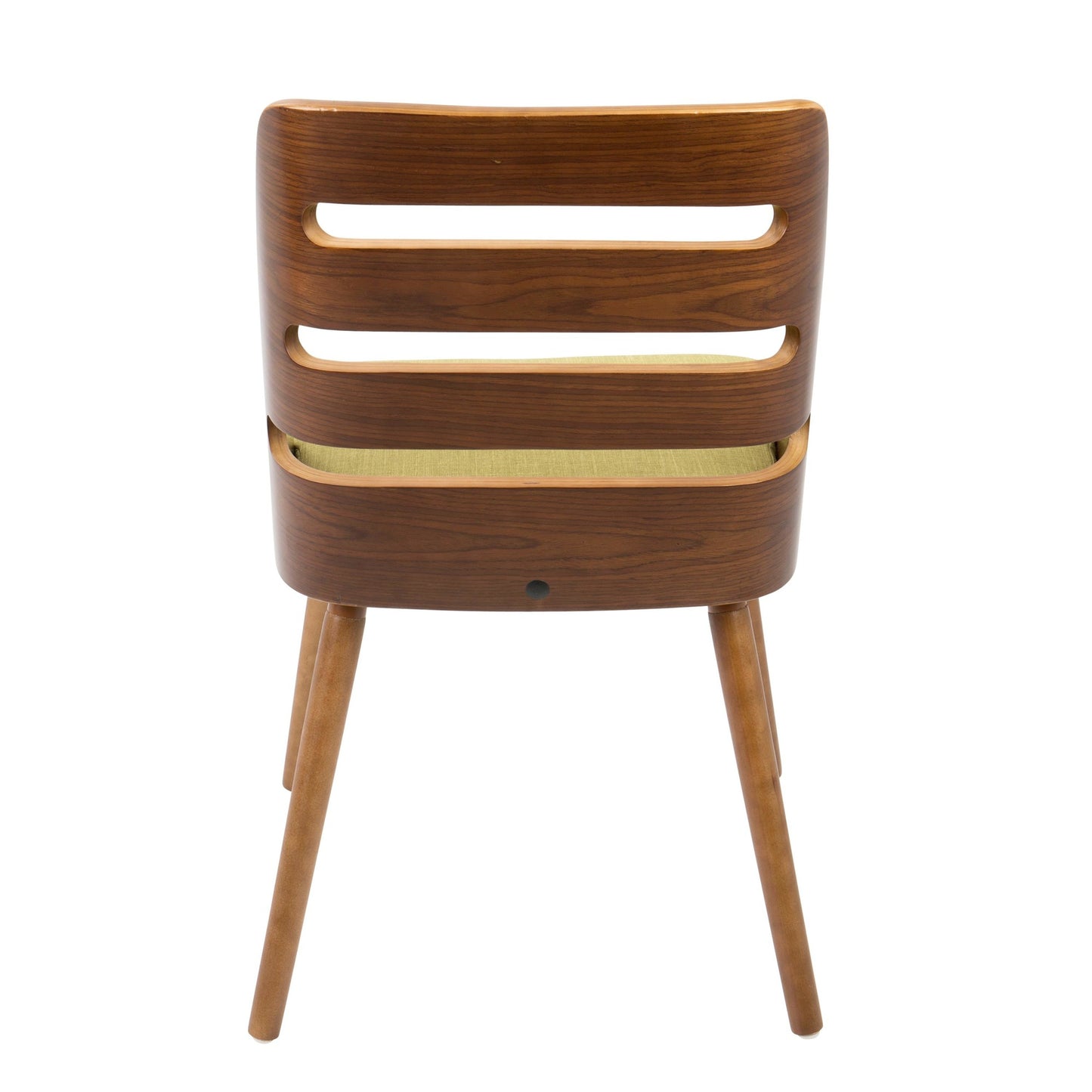 Majestic Office Furniture Mid-Century Modern Dining/accent Chair in Natural Wood with Cream Fabric