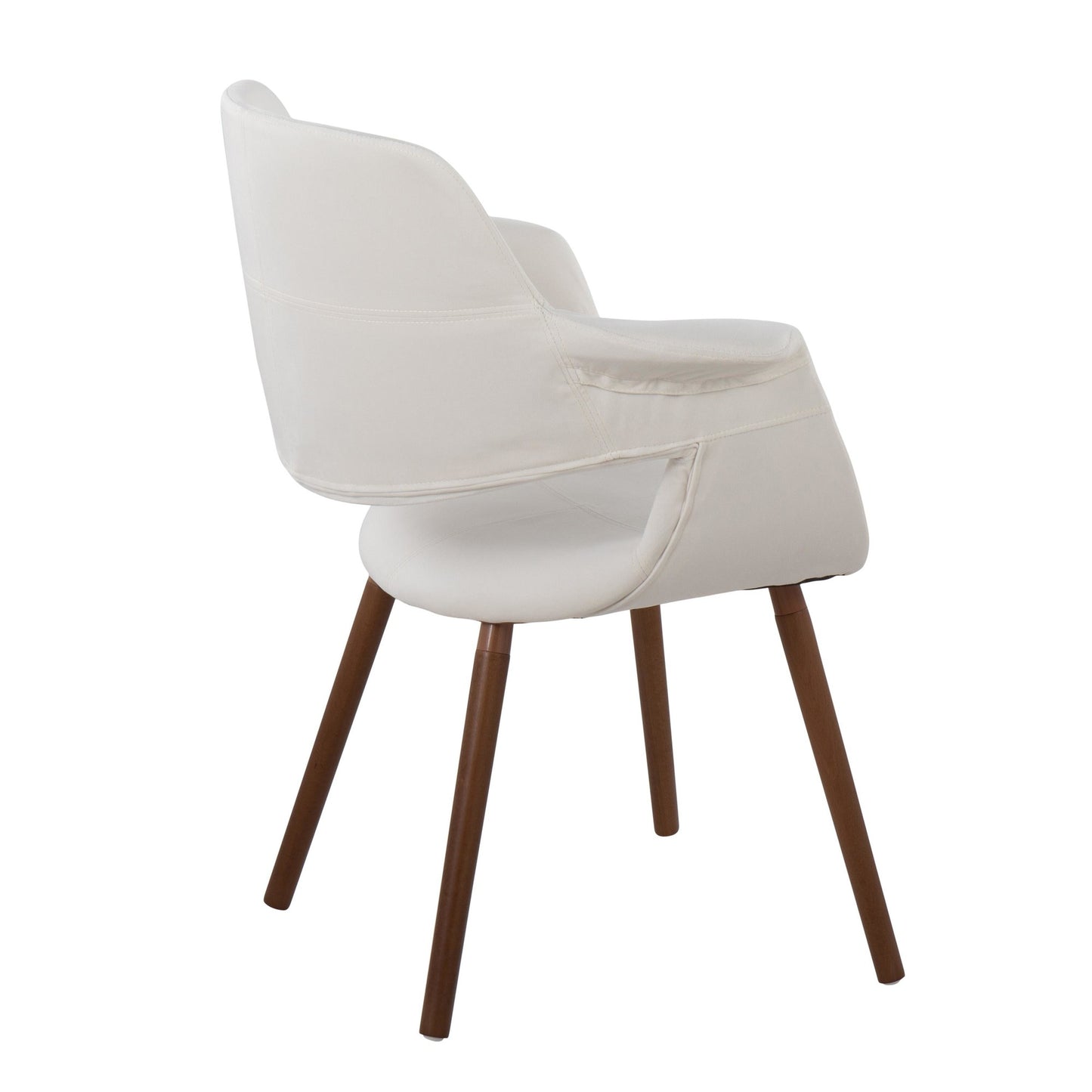 Vintage Flair Glam/Art Deco Chair in Gold Metal and Cream Fabric by Majestic Office Furniture - Set of 2