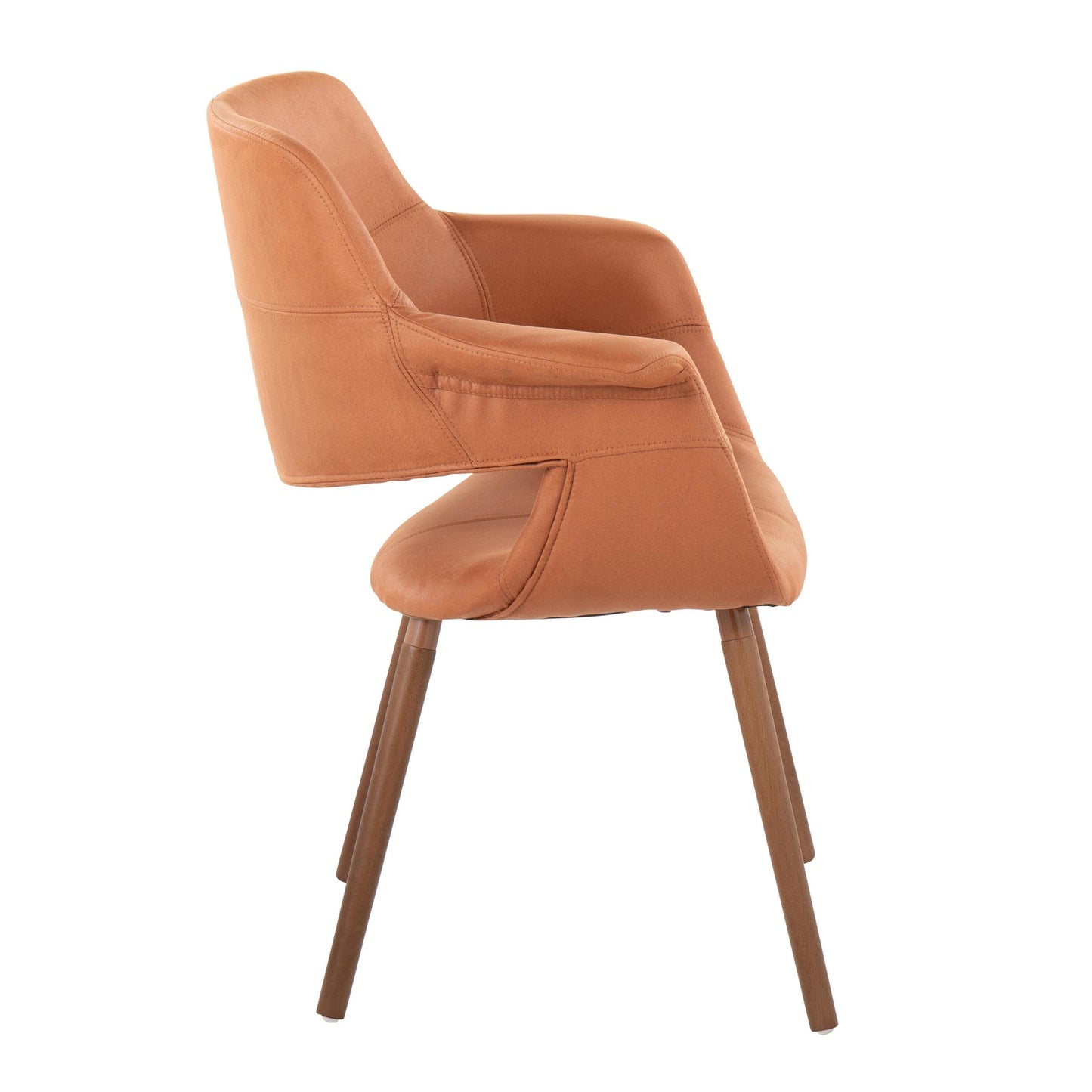 Vintage Flair Glam/Art Deco Chair in Gold Metal and Cream Fabric by Majestic Office Furniture - Set of 2