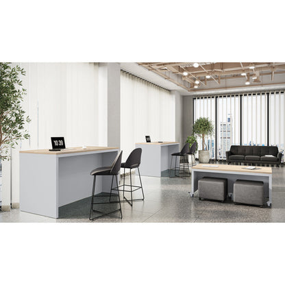 OfficeSource Sofia Standing Height Collaboration Table - 42''H