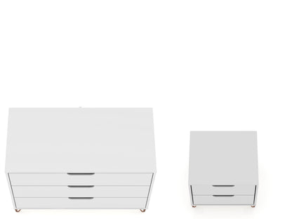 Manhattan Comfort 2-Piece Rockefeller Dresser and Nightstand