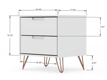Manhattan Comfort 2-Piece Rockefeller Dresser and Nightstand