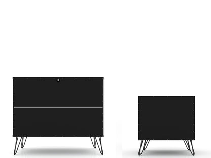 Manhattan Comfort 2-Piece Rockefeller Dresser and Nightstand