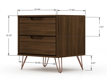 Manhattan Comfort 2-Piece Rockefeller Dresser and Nightstand