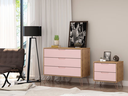 Manhattan Comfort 2-Piece Rockefeller Dresser and Nightstand