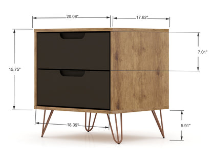 Manhattan Comfort 2-Piece Rockefeller Dresser and Nightstand
