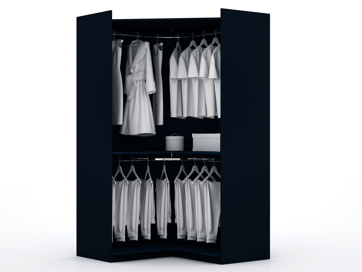 Manhattan Comfort Mulberry Wardrobe/ Armoire/ Closet - Set of 3