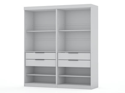 Manhattan Comfort Mulberry Wardrobe/ Armoire/ Closet - Set of 2