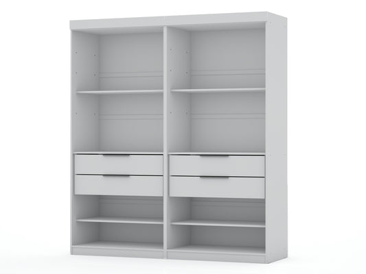 Manhattan Comfort Mulberry Wardrobe/ Armoire/ Closet - Set of 2
