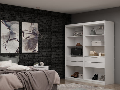 Manhattan Comfort Mulberry Wardrobe/ Armoire/ Closet - Set of 2