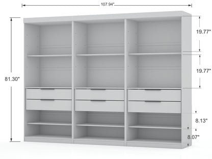 Manhattan Comfort Mulberry Wardrobe/ Armoire/ Closet - Set of 3
