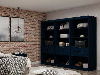 Manhattan Comfort Mulberry Wardrobe/ Armoire/ Closet - Set of 3