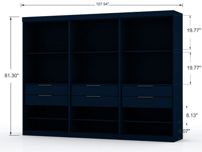 Manhattan Comfort Mulberry Wardrobe/ Armoire/ Closet - Set of 3