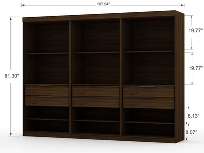 Manhattan Comfort Mulberry Wardrobe/ Armoire/ Closet - Set of 3