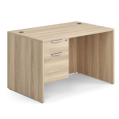 OfficeSource OS Laminate Collection Single 3/4 Pedestal Desk