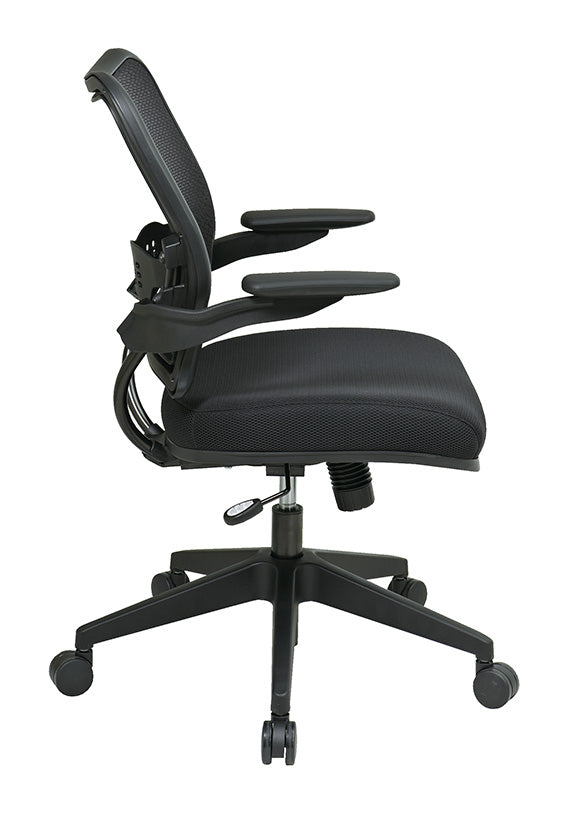 Deluxe Air Grid® Back Chair with Mesh Seat, Cantilever Arms and Angled Nylon Base