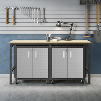 Manhattan Comfort 3-Piece Fortress Garage Set