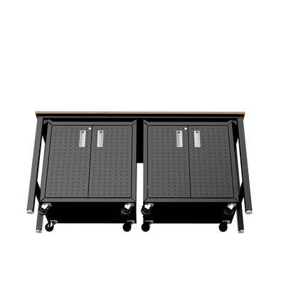 Manhattan Comfort 3-Piece Fortress Garage Set
